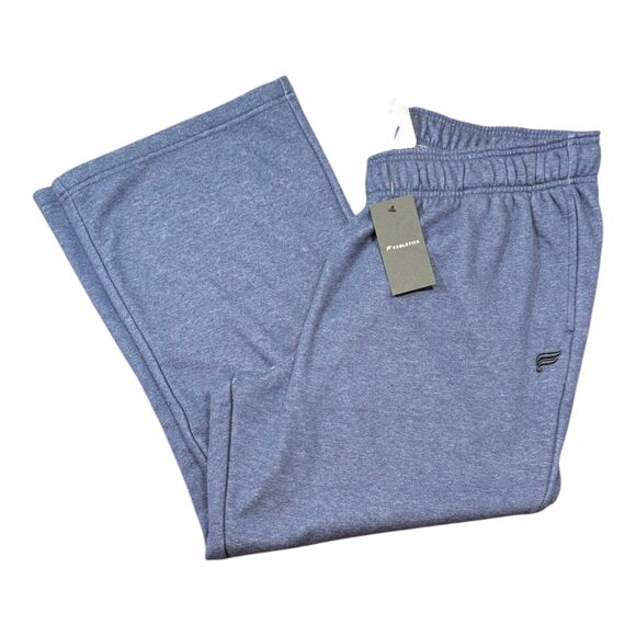 Fabletics Sweatpants Mens 2XL Wide Leg Baggy Fleece Work Out Blue